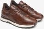 Nerogiardini Bruine leren enkellaarsjes met veters Brown - Thumbnail 4
