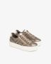 Nerogiardini Bruine Leren Sneakers Platform Rits Sluiting Brown Dames - Thumbnail 3