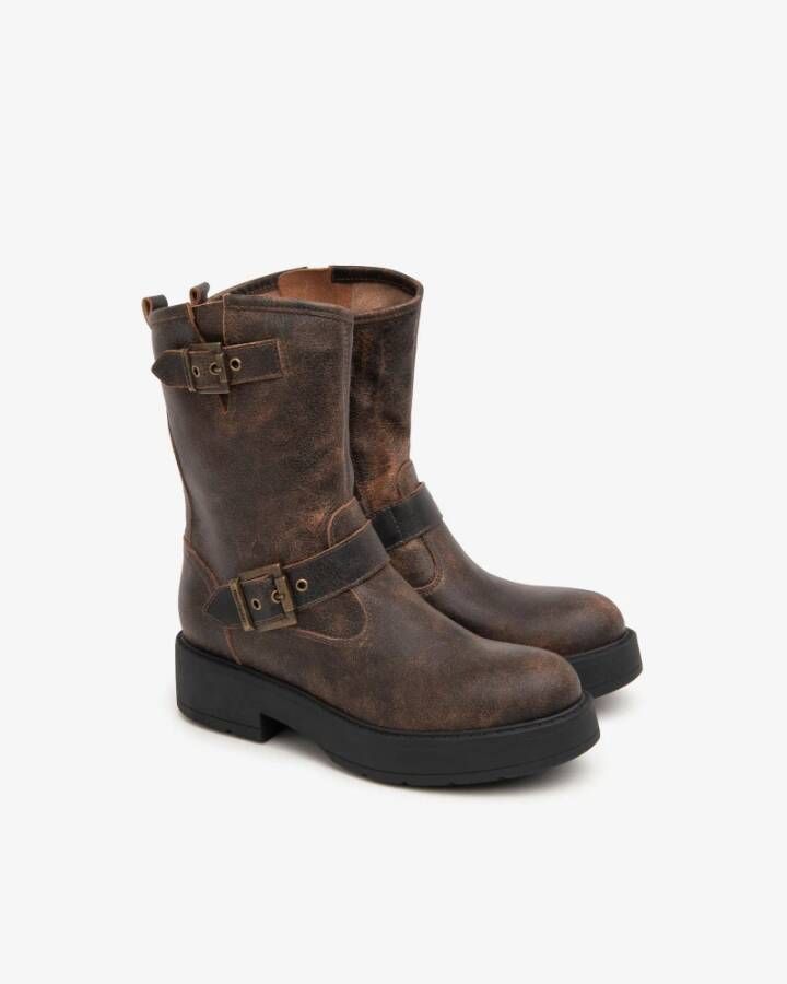 Nerogiardini Bruine Motorlaarzen Brown Dames