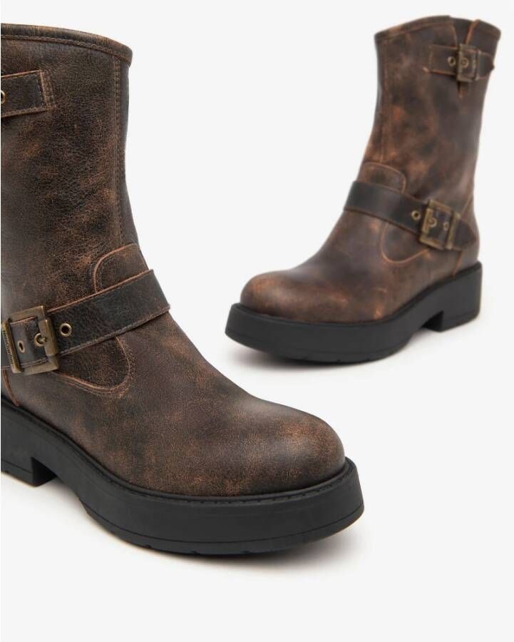 Nerogiardini Bruine Motorlaarzen Brown Dames