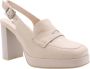Nerogiardini Buble Slingback Schoenen Beige Dames - Thumbnail 9