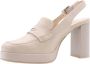 Nerogiardini Buble Slingback Schoenen Beige Dames - Thumbnail 10