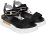Nerogiardini Zwarte Lage Sandalen Elegante Zomerstijl Black Dames - Thumbnail 7