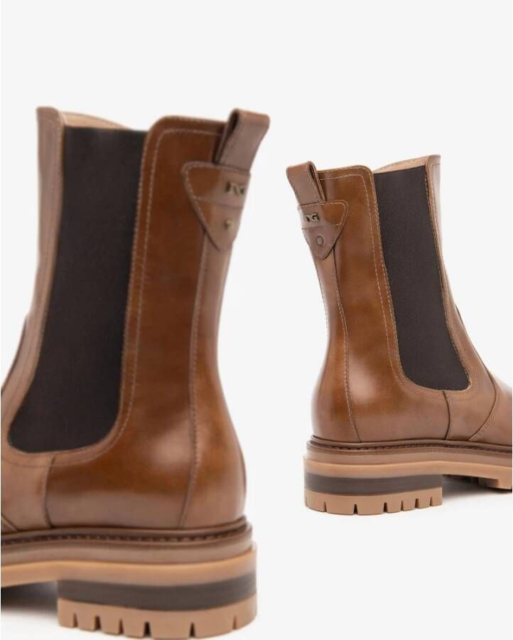 Nerogiardini Bruine Chelsea Boots met Elastische Inzetstukken Brown Dames - Foto 4