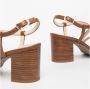 Nerogiardini Elegant Cognac Sandal Brown Dames - Thumbnail 4