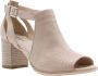 Nerogiardini Beige Leren Enkellaarzen met 7cm Hak Beige Dames - Thumbnail 23