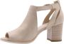 Nerogiardini Beige Leren Enkellaarzen met 7cm Hak Beige Dames - Thumbnail 24