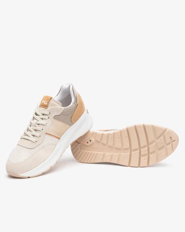 Nerogiardini Crème Hardloopschoenen
