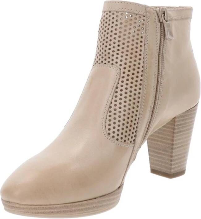 Nerogiardini Dames Enkellaarsjes Beige Dames