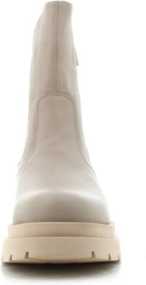 Nerogiardini Dames Enkellaarzen Zwart Stijlvol Model Beige Dames