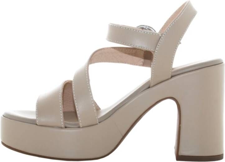 Nerogiardini Dames Hoge Hak Sandalen Beige Dames
