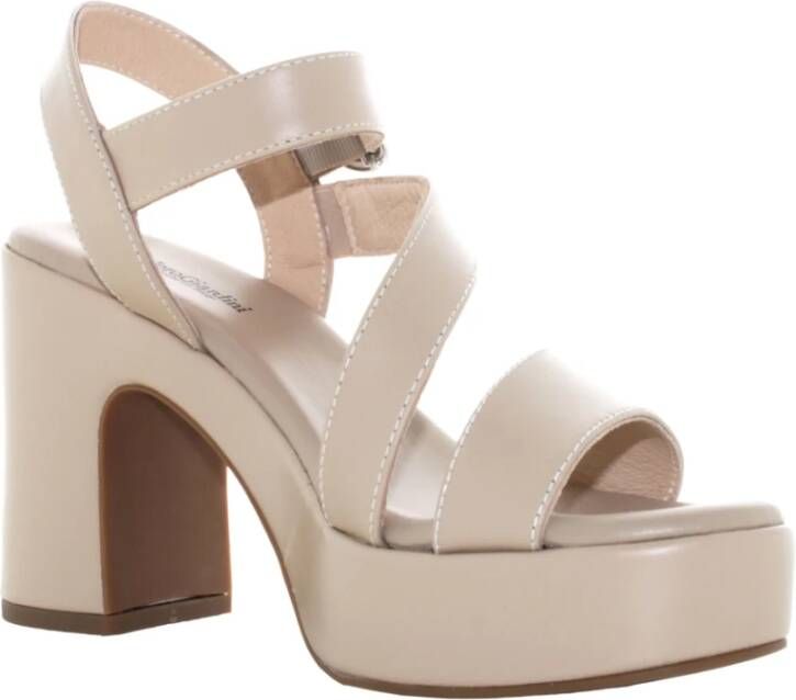 Nerogiardini Dames Hoge Hak Sandalen Beige Dames