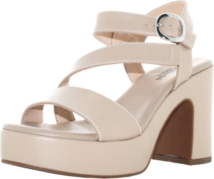 Nerogiardini Dames Hoge Hak Sandalen Beige Dames