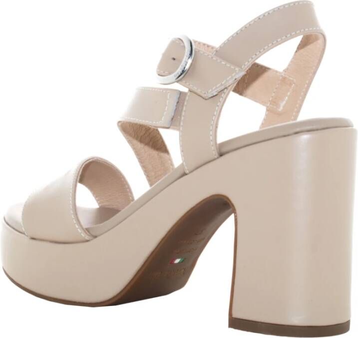 Nerogiardini Dames Hoge Hak Sandalen Beige Dames