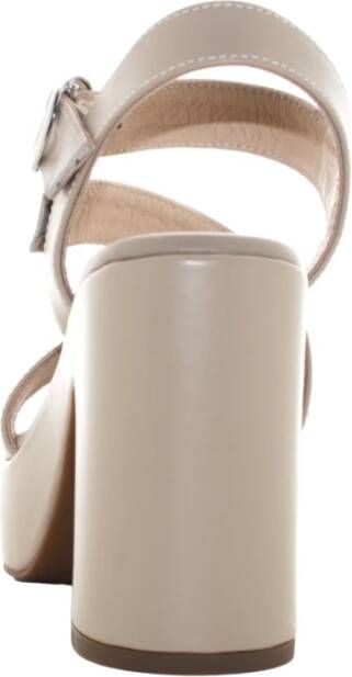 Nerogiardini Dames Hoge Hak Sandalen Beige Dames