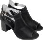 Nerogiardini Zwarte Leren Geperforeerde Sandalen Black Dames - Thumbnail 9