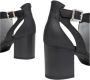 Nerogiardini Zwarte Leren Geperforeerde Sandalen Black Dames - Thumbnail 11