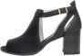 Nerogiardini Zwarte Leren Geperforeerde Sandalen Black Dames - Thumbnail 12