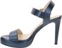 Nerogiardini Leren Hoge Hakken met Gesp Sluiting Blue Dames - Thumbnail 12