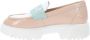Nerogiardini Elegante Leren Mocassins voor Vrouwen Beige Dames - Thumbnail 5