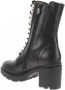 Nero Giardini 05861 Veterboots Laarzen Met Veters Dames Zwart - Thumbnail 8