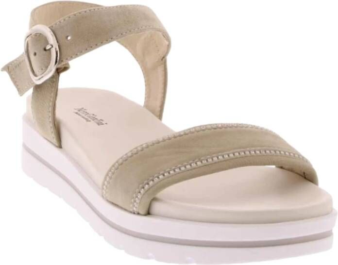 Nerogiardini Flat Sandals Beige Dames