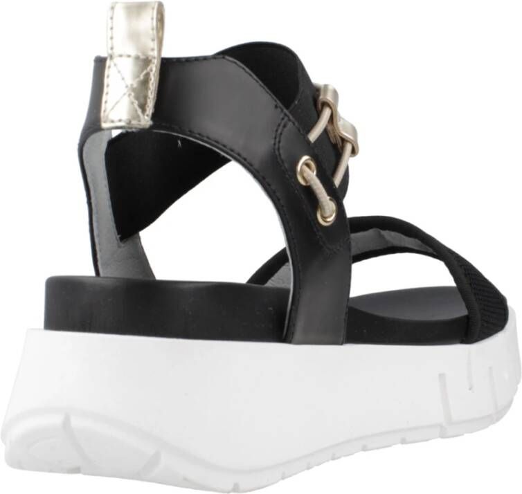 Nerogiardini Plateau Sandalen voor Vrouwen Black Dames
