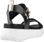 Nerogiardini Zwarte Lage Sandalen Elegante Zomerstijl Black Dames - Thumbnail 9