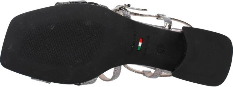 Nerogiardini Hoge hak sandalen met bandjes Gray Dames