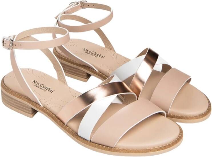 Nerogiardini Flat Sandals Roze Dames