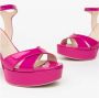 Nerogiardini Patent Sandaal in Fuchsia Kleur Pink Dames - Thumbnail 3