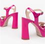 Nerogiardini Fuchsia Patent Sandal Pink Dames - Thumbnail 4