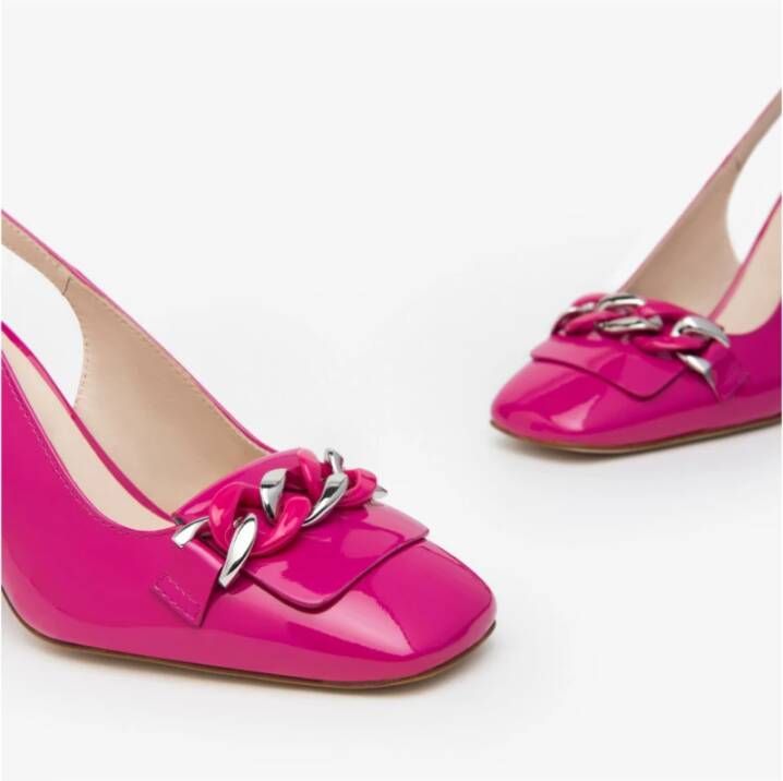 Nerogiardini Fuchsia Patent Slingback Sandalen Pink Dames