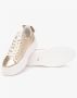 Nerogiardini Gelamineerde leren sneakers met gouden details - Thumbnail 2