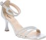 Nerogiardini Glitter Hoge Hak Sandalen voor Vrouwen Gray Dames - Thumbnail 4