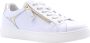 Nerogiardini Leren sneakers met vetersluiting en rits White Dames - Thumbnail 26