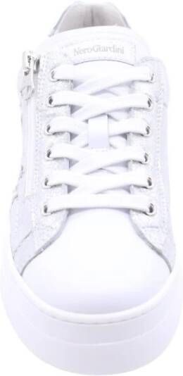Nero Giardini 409930 Lage sneakers Leren Sneaker Dames Zilver - Foto 6