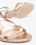 Nerogiardini Gouden gelamineerde sandalen met uitlopende hak - Thumbnail 7