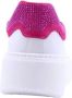 Nerogiardini Witte Leren Sneakers met Fuchsia Inzet White Dames - Thumbnail 7