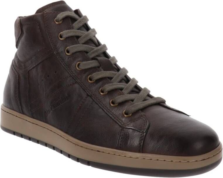 Nerogiardini Hoogwaardige leren sneakers voor heren Black Heren