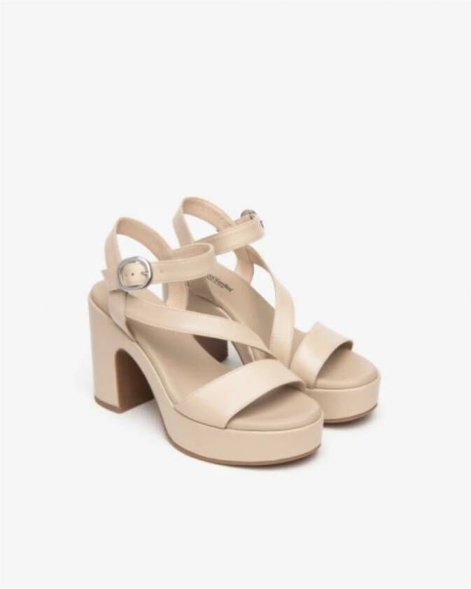 Nerogiardini High Heel Sandals Beige Dames