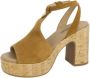 Nerogiardini Stijlvolle Cognac Suède Sandalen Brown Dames - Thumbnail 7