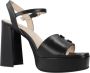 Nerogiardini Leren hoge hakken met gesp Beige Dames - Thumbnail 6
