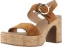 Nerogiardini Bruin Leren Sandalen Stijlvol Ontwerp Brown Dames - Thumbnail 8