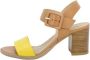 Nerogiardini Tan Mustard High Heel Sandals Brown Dames - Thumbnail 7