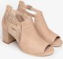 Nerogiardini Beige Leren Enkellaarzen met 7cm Hak Beige Dames - Thumbnail 37