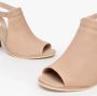 Nerogiardini Beige Leren Enkellaarzen met 7cm Hak Beige Dames - Thumbnail 38