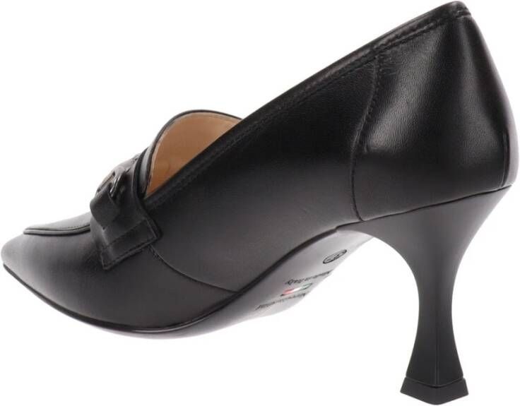 Nerogiardini Italiaanse Leren Hoge Hakken Black Dames
