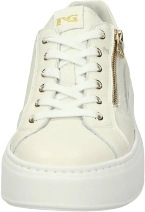 Nerogiardini Italiaanse Leren Sneakers Platform Stijl