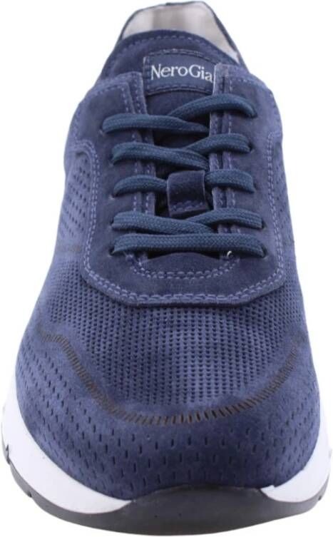 Nerogiardini Stijlvolle Justice Sneakers voor Mannen Blue Heren